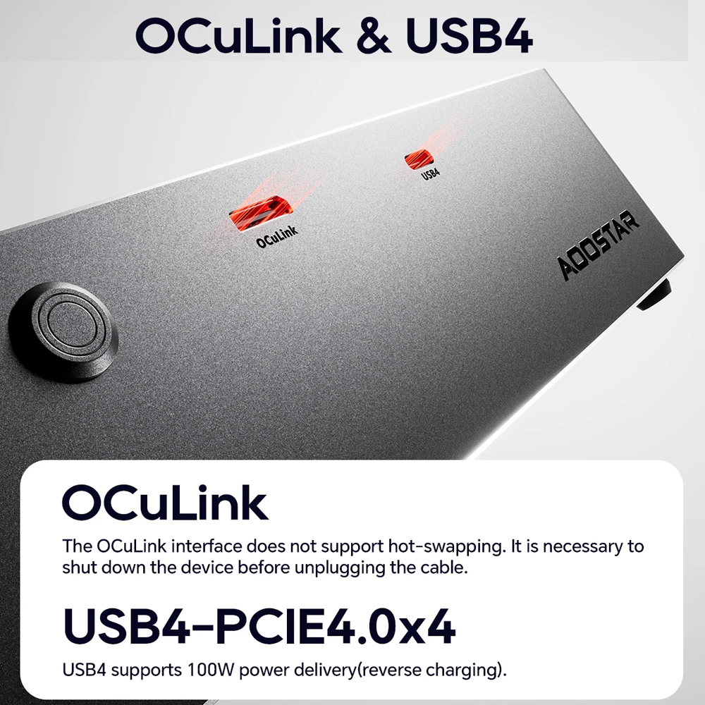 OCuLink USB4 eGPU Dock 800W PS - Oculink Egpu Mini Pc recensie en prijs